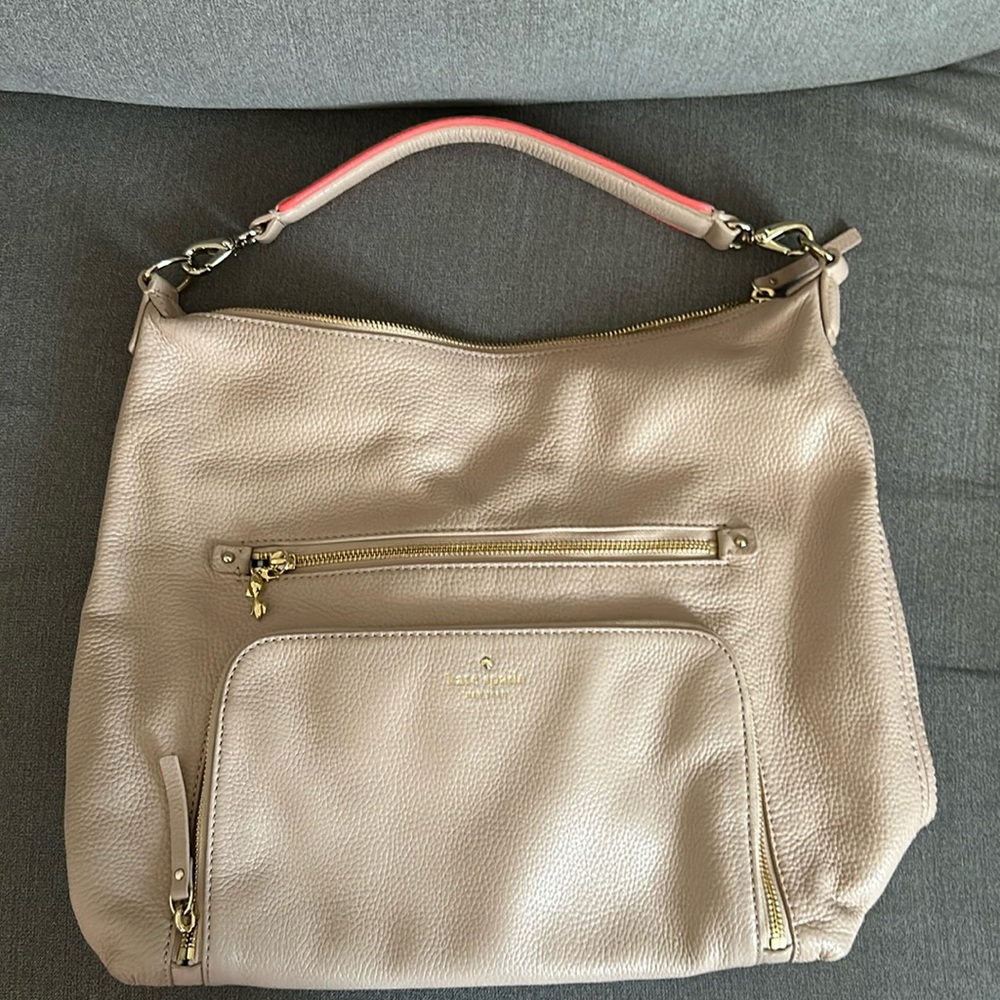 Pink leather Kate spade shoulder bag